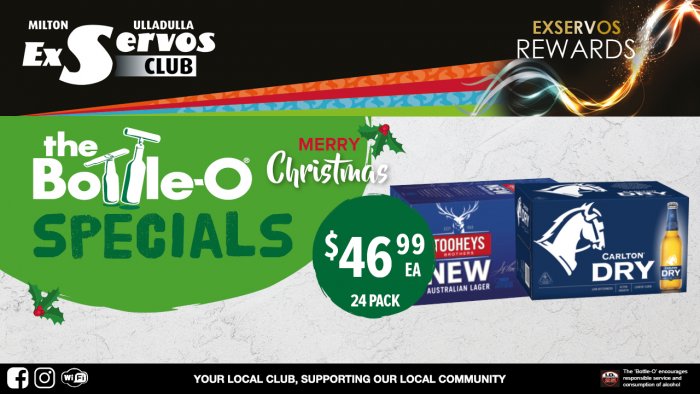 Tooheys New & Carlton Dry