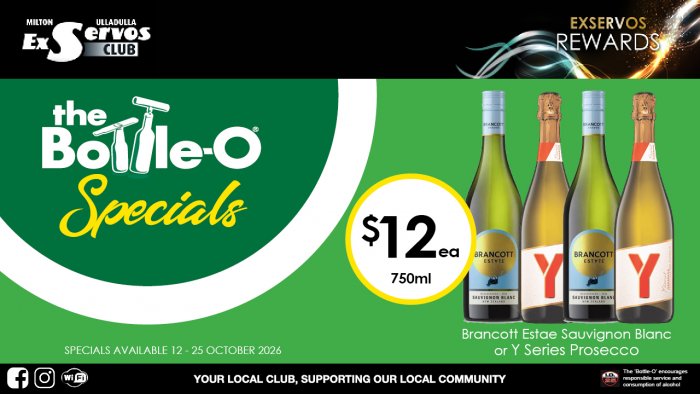 Brancott Estae Sauvignon Blanc or Y Series Prosecco
