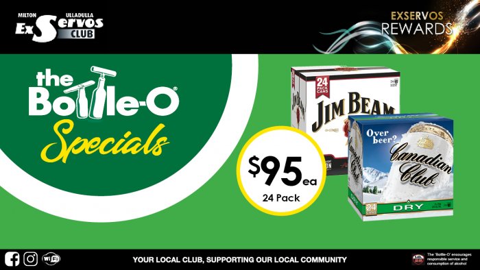 Jim Beam & Cola or  Canadian Club & Dry Cubes