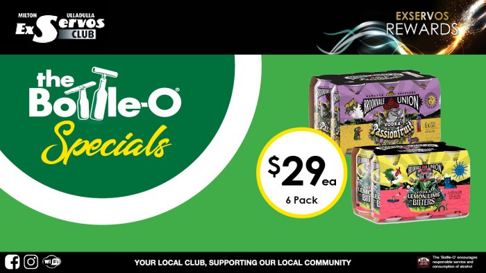 Brookvale Union Vodka Range