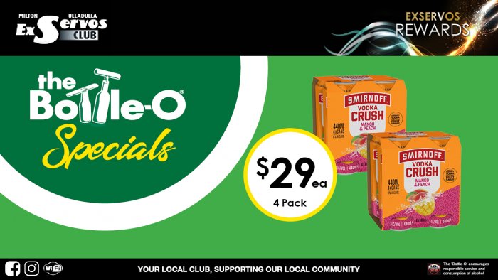 Smirnoff Vodka Crush  Mango & Peach