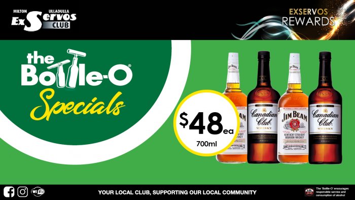 Jim Beam or Canadian Club