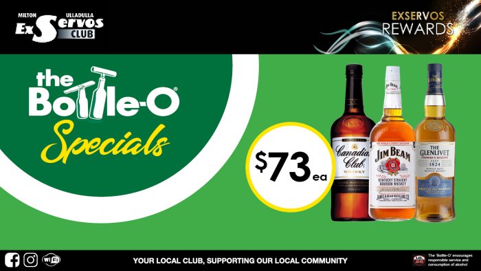 Canadian Club & Jim Beam (1Litre) or The Glenlivet Scotch (700ml)