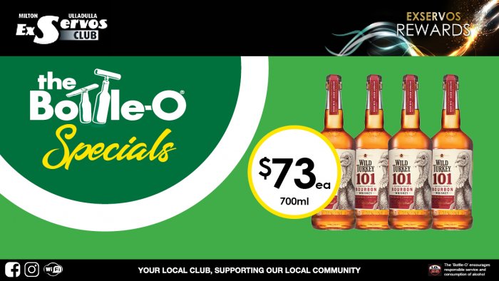 Wild Turkey 101 Bourbon Whiskey