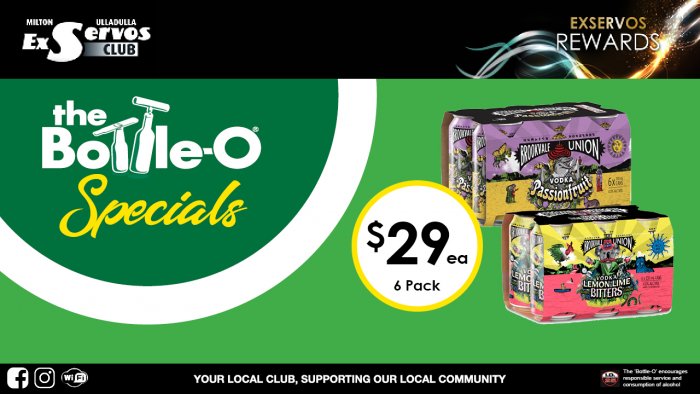 Brookvale Union Vodka Range