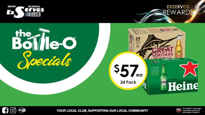 Great Northern Super Crisp or Heineken