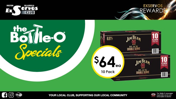 Jim Bean Black Double Serve & Cola