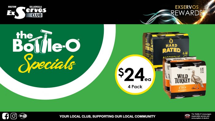 Hard Rated Alcoholic Lemon or Wild Turkey & Cola
