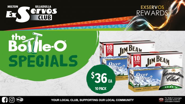 Jim Beam & Cola or Canadian Club & Dry