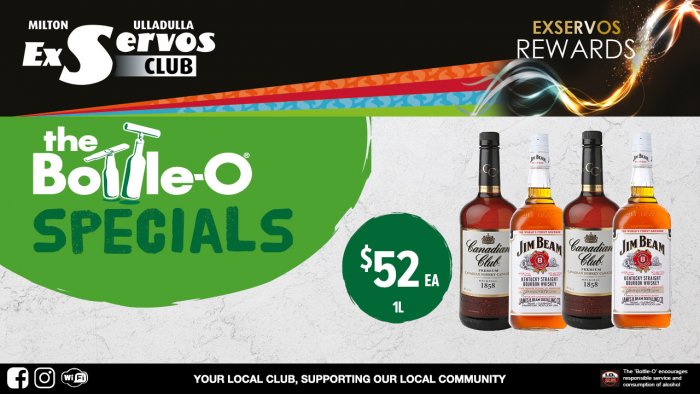 Canadian Club or Jim Beam White Label