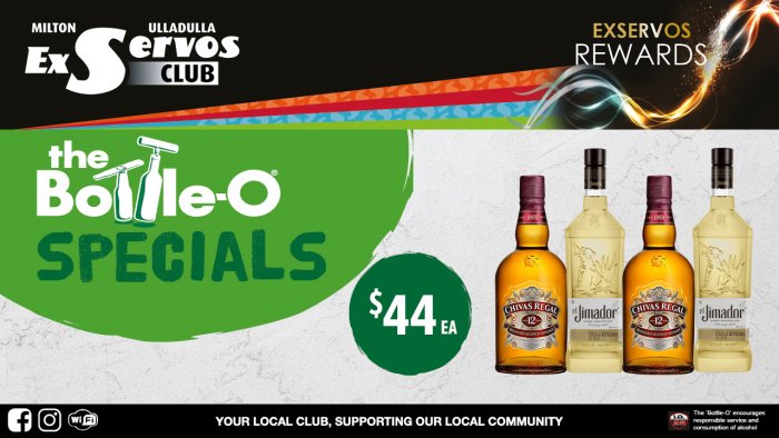Chivas Regal Scotch or El Jimador Tequila