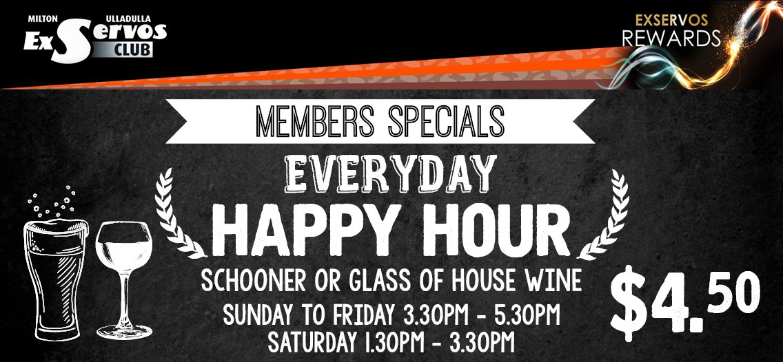 Happy Hour EveryDay!