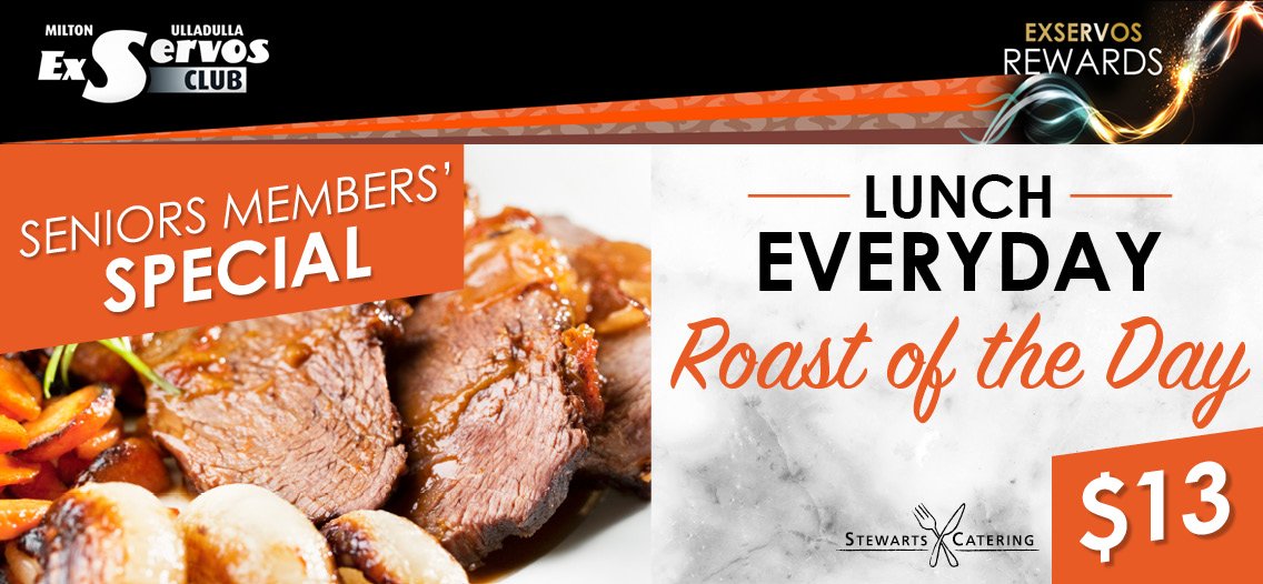Seniors Roast Lunch Everyday