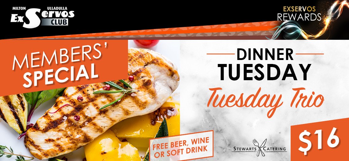 Tuesday Trio - Dinner Tuesday