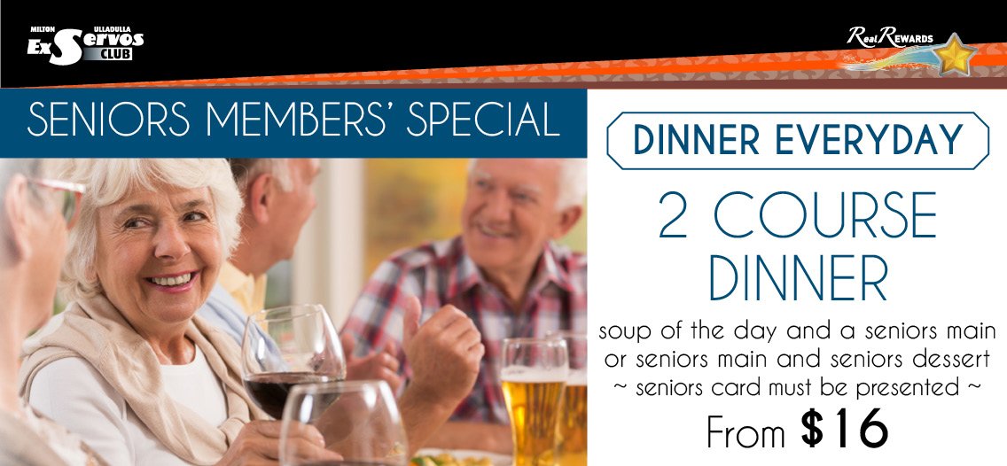 Dinner - Soup and Seniors Main