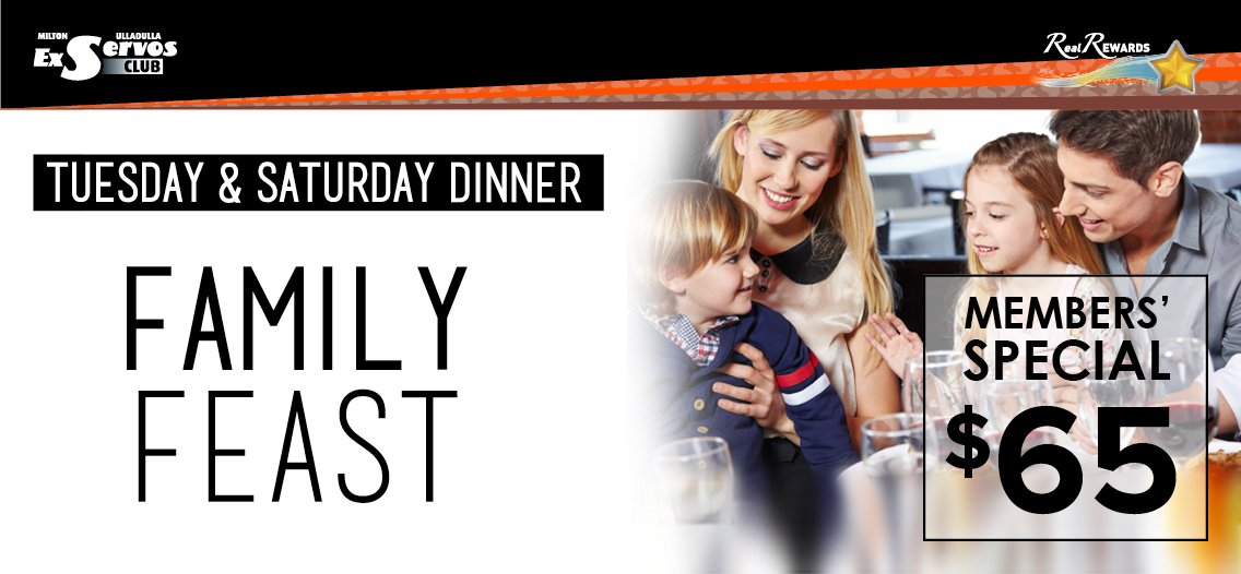 Tuesday and Saturday Dinner