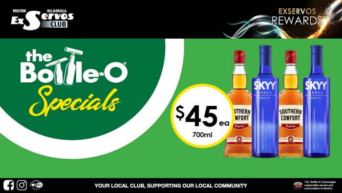 Southern Comfort or Skyy Vodka