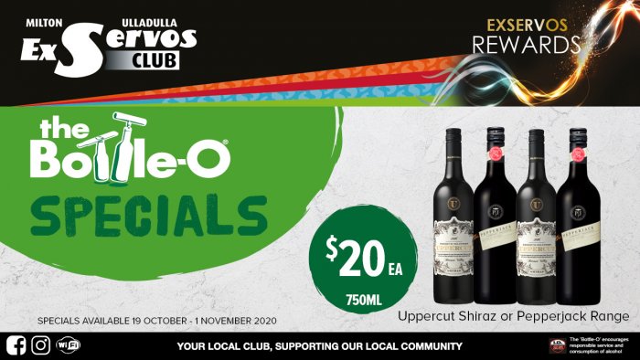 Uppercut Shiraz or Pepperjack Range
