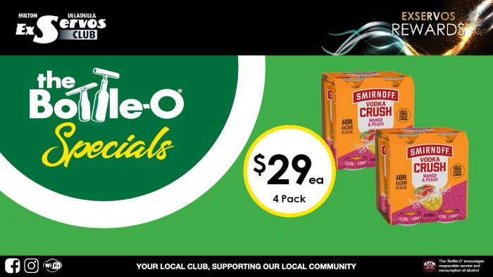 Smirnoff Vodka Crush  Mango & Peach