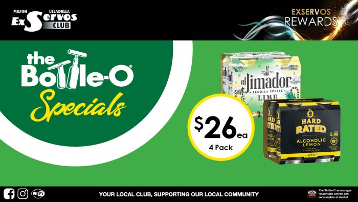 El Jimador Tequila Spritz Lime or Hard Rated Alcoholic Lemon