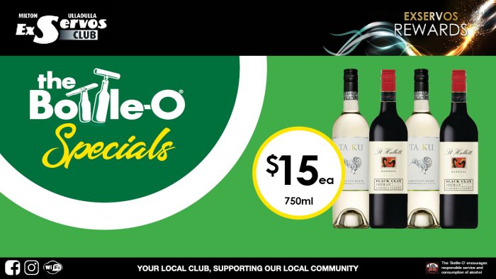 Ta_Ku Sauvignon Blanc or St Hallett Black Clay Shiraz