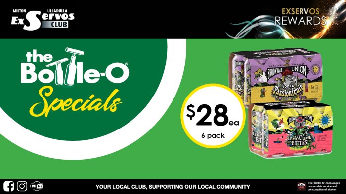 Brookvale Union Vodka Range