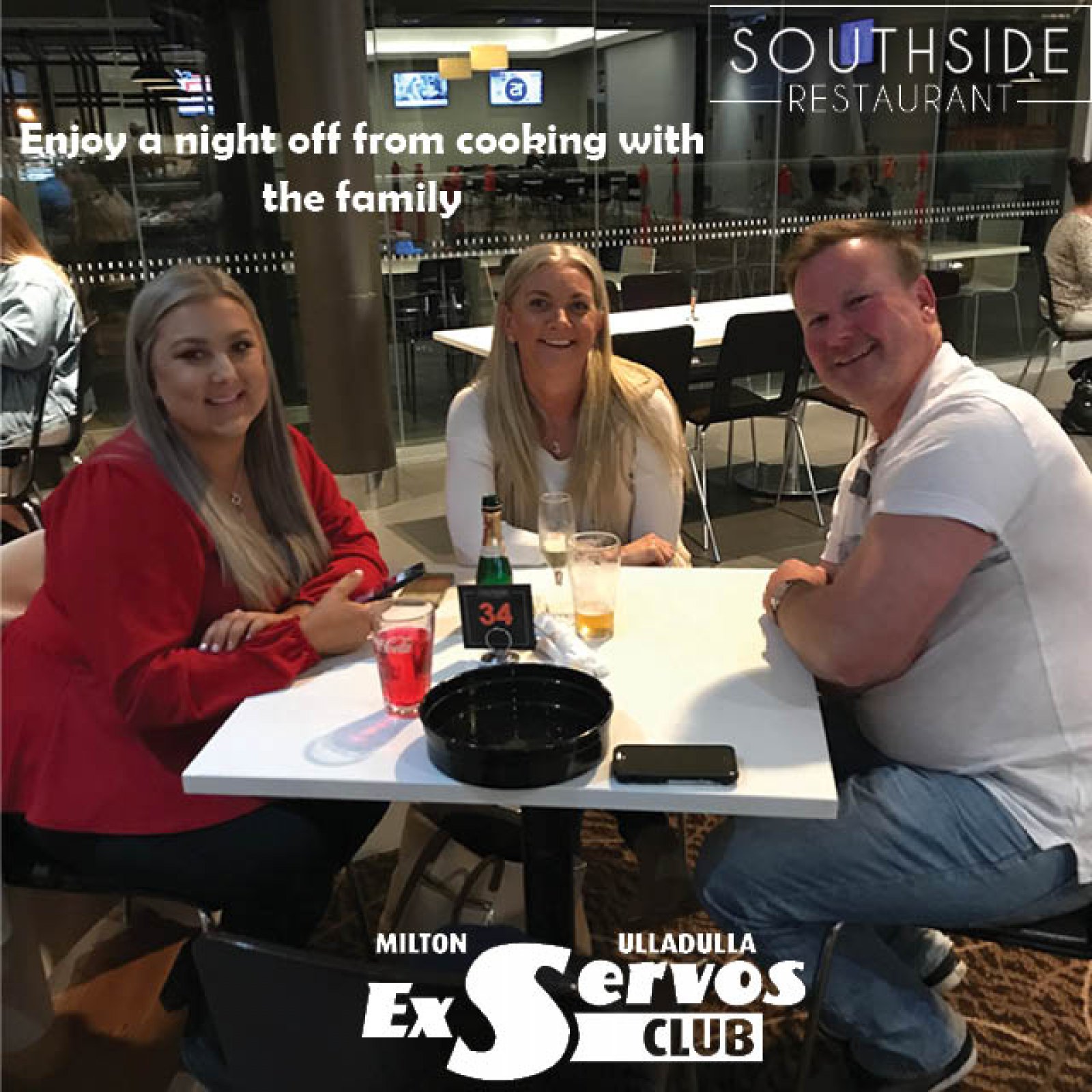 Enjoy a night off from cooking with the family